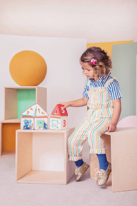 Zestaw 5 miękkich klocków wielofunkcyjnych Stodoła Farma 83455 Lilliputiens