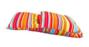 Pościel do wózka dla lalek Bawełniany becik w kolorowe paski