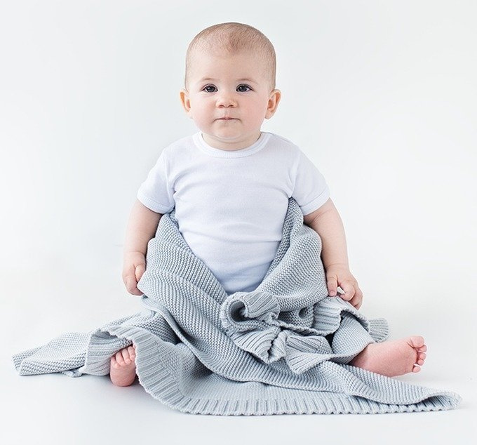 Bambusowy koc Glamour gray LL0386-Lullalove, kocyki dla dzieci