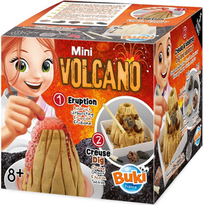 Mini wulkan erupcja i odkopywanie Buki 2225 mały archeolog