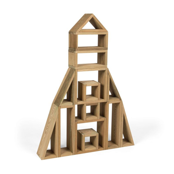 Wielkie klocki konstrukcyjne i kulodrom 2w1 do zabawy na świeżym powietrzu Erzi 41027