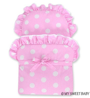 Wiklinowy wózek Szarość z różem 61699736-My Sweet Baby, zabawki dla dziewczynek