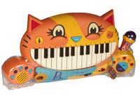 Delikatne pianinko dla dzieci Kotek, BX1025-B.Toys, instrumenty dla dzieci