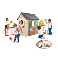 Dom Aktywności Casual FEBER FEH23000 wielofunkcyjny ogrodowy Plac Zabaw 6w1 z dołączonymi grami dla dzieci