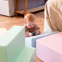 Klocki piankowe IGLU Soft Play Corner Climber pastelowy SET_06_02 domowy plac zabaw