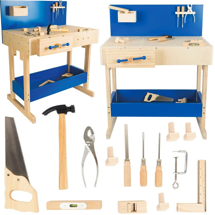 Warsztat dla dzieci Stół Majstra 10839-Small Foot Design, zabawki drewniane