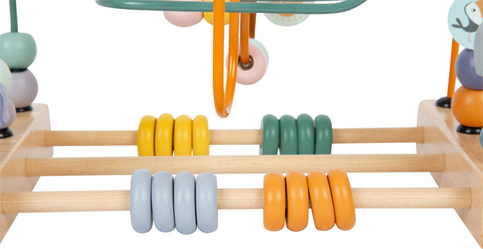 Kolorowa pętla motoryczna Safari z liczydłem 11956-Small Foot, zabawki rozwojowe