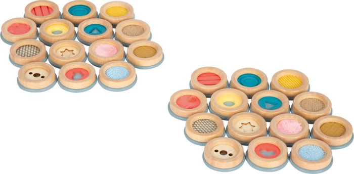 Memo dotykowe Sensory Small Foot 12467 drewniane gry pamięciowe