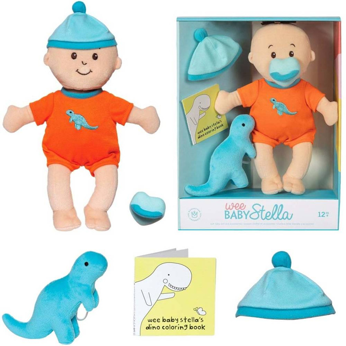 Przytulanka Tim Dino Baby Stella 156300-Manhattan Toy, lalki dla dziewczynek