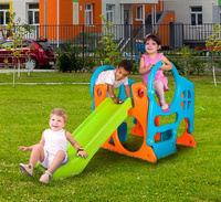 Plac Zabaw FEBER 10247 Activity Center ze zjeżdżalnią 100 cm i ścianką wspinaczkową do aktywnej zabawy dla dzieci