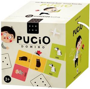 Pucio. Domino Nasza Księgarnia, gry planszowe dla dzieci