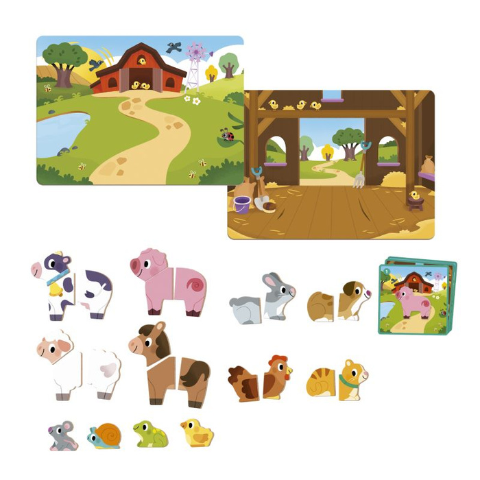 Układanka magnetyczna dla dzieci Farma Goula 1110100488