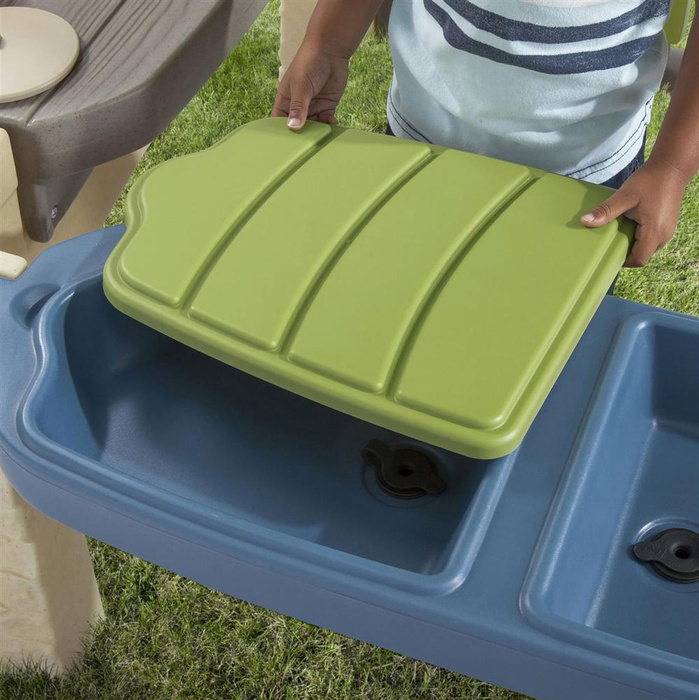 Przestronne Patio z baldachimem Step2 8741 Grill z akcesoriami dla dzieci do sensorycznej zabawy