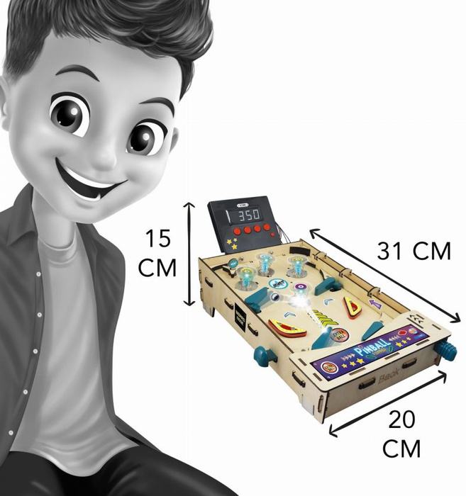 Automat do gry w pinball zrób to sam Buki 2168 światło dźwięk