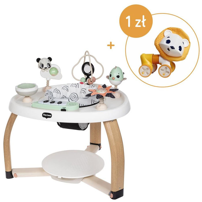 Stacjonarne Centrum aktywności 5w1 Tiny Love TL1808806830 sensoryczny Stoliczek dla niemowląt Décor czarno-biały