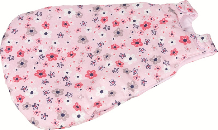 Śpiworek dla lalek z zatrzaskami Wiosenne kwiatki Goki 51466 do zabawy w dom i opiekę