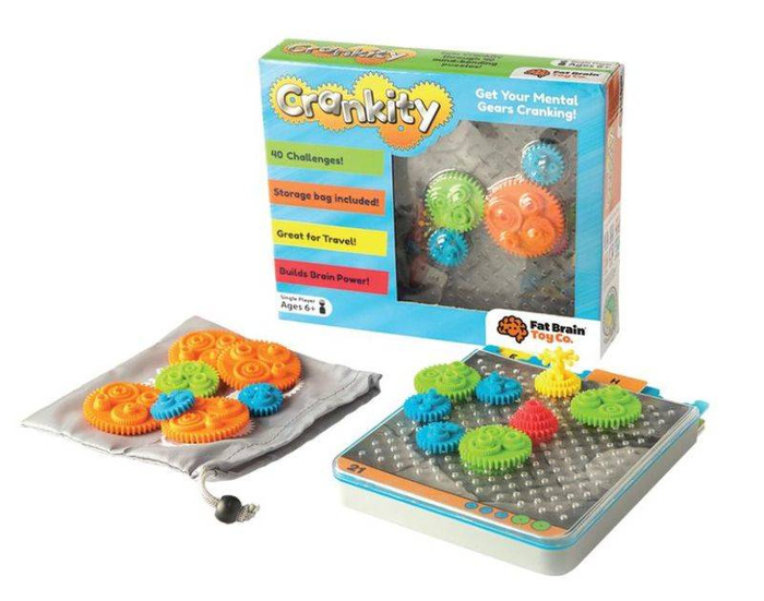 Koła Zębate Crankity FA140-1 Fat Brain Toys, łamigłówki dla dzieci