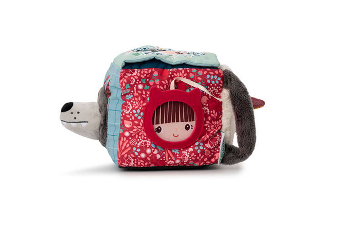 Dźwiękowa kostka aktywizująca wielofunkcyjna miękka Wilk Louis 83464 Lilliputiens