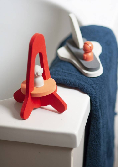 Piankowe puzzle do kąpieli 3D Quutopia Wyprawa na księżyc 172123-Quut, zabawki do kąpieli