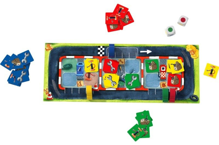 Gra planszowa dla dzieci Pit stop mistrzów HB305260-Haba