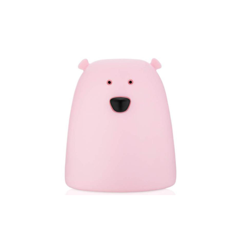 Lampka silikonowa Miś Mały różowy Rabbit & Friends 520005