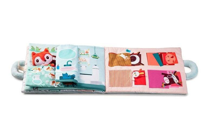 Miła, mięciutka książeczka aktywizująca z uroczą przytulanką „Dzień dobry, mały lisku” 83270-Lilliputiens