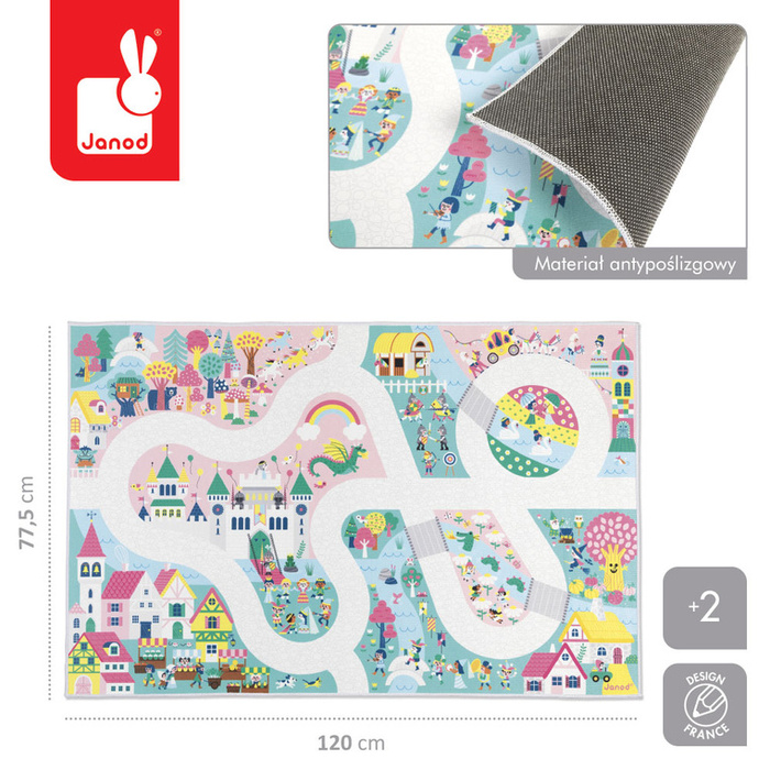 Mata do zabawy z drogą Zaczarowane królestwo Cross Roads Janod J05920