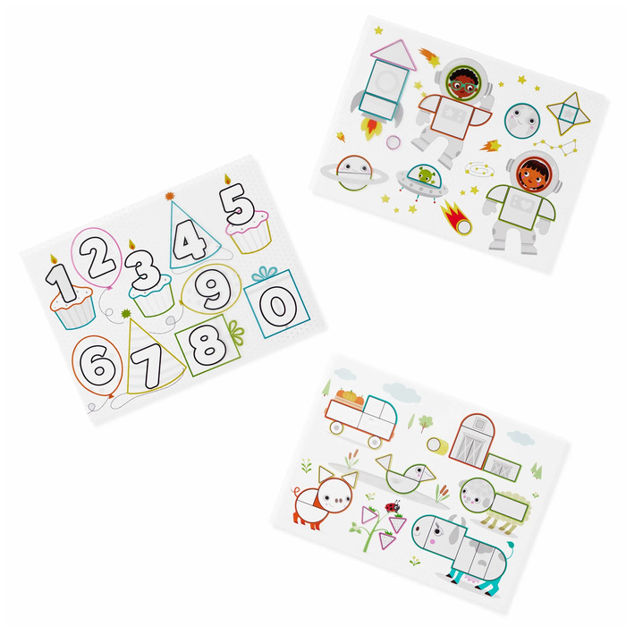 Podświetlany stolik dla dzieci do rysowania 71 elementów Look & Shine B.Toys BX2604Z zabawki edukacyjne