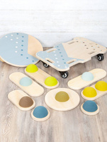 Drewniana deskorolka dla dzieci deska na kółkach Przygoda 12244-Small Foot, pojazdy dla dzieci