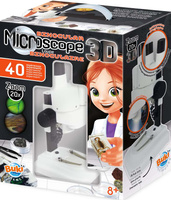 Nauka i zabawa dla dzieci Mikroskop dwuokularowy 40 doświadczeń MR500 Buki