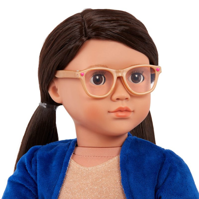 Lalka Amora 46cm z dodatkowymi ubrankami i akcesoriami Elegancki zestaw prezentowy Our Generation BD31359Z