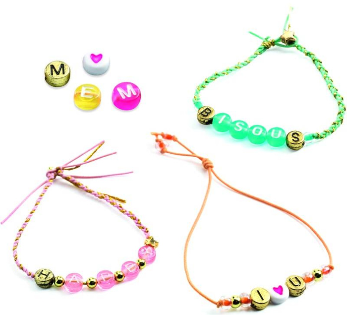 Zestaw do tworzenia biżuterii Perełki z literkami DJ09839-DJ09839, akcesoria dla dziewczynek