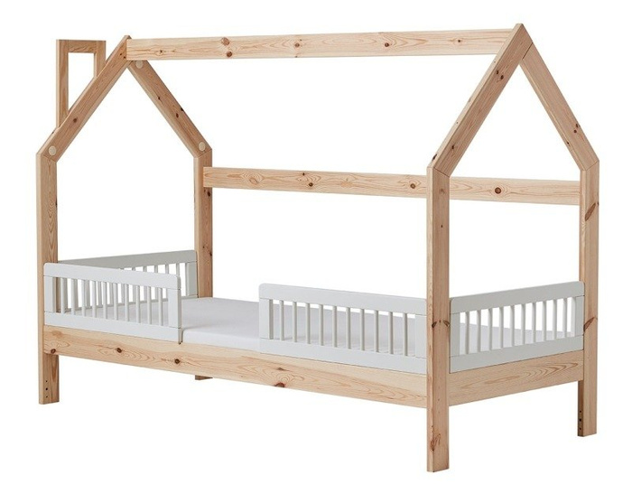 Biała Barierka Classic 2 sztuki 200x90 Pinio Łóżka Domki