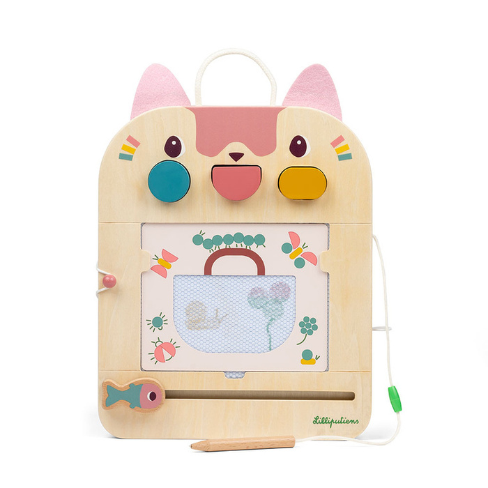 Znikopis Kotka Jeanne Lilliputiens 83650 drewniana sensoryczna Tablica do kreatywnej zabawy