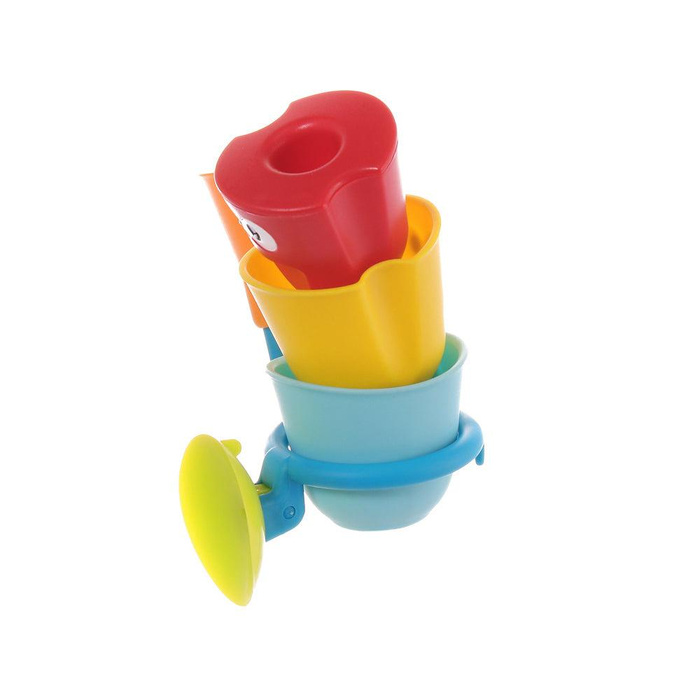 Kolorowe kubeczki do lania wody z różnymi efektami Yookidoo YO40261___BL Zabawki do kąpieli