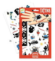 Tatuaże dla chłopców Pirat Rozbójnik morski, DJ09584-Djeco, tatuaże dla dzieci