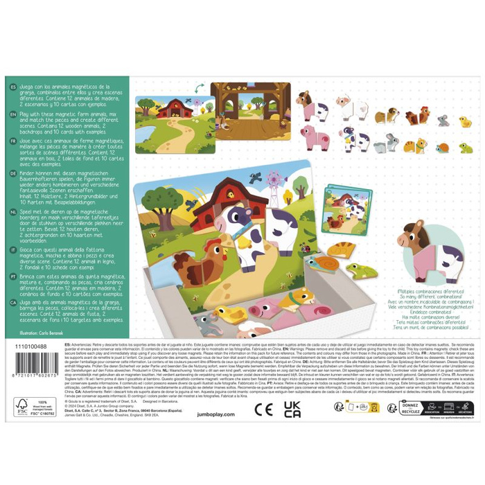 Układanka magnetyczna dla dzieci Farma Goula 1110100488