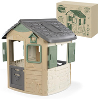 Domek ogrodowy Smoby 810503 Green Jura z bioplastiku przestronne Wnętrze do kreatywnej zabawy