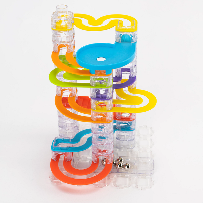 Kulodrom Trestle Tracks Zestaw Konstruktorski Fat Brain Toys FA313-2 labirynt dla kulek