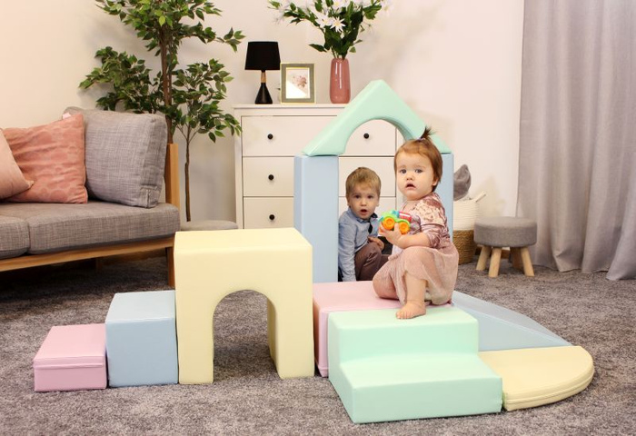 Klocki piankowe IGLU Multifunctional Creativity pastelowy SET_21_05 domowy plac zabaw