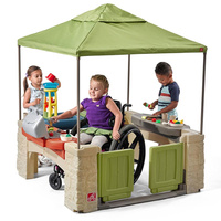Przestronne Patio z baldachimem Step2 8741 Grill z akcesoriami dla dzieci do sensorycznej zabawy