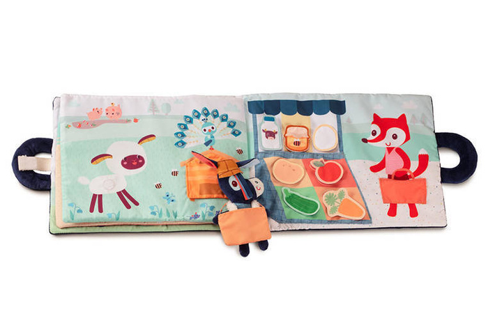 Miękka książeczka aktywizująca "Osiołek Ignace na farmie" 83415 Lilliputiens