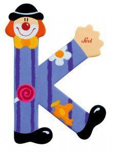 Głoska Clown "K", 81747-Sevi, nauka literek dla dzieci, alfabet