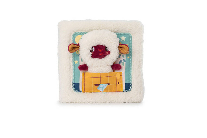 Książeczka aktywizująca z miniprzytulanką Dobranoc Owieczka Yvon Lilliputiens 83536