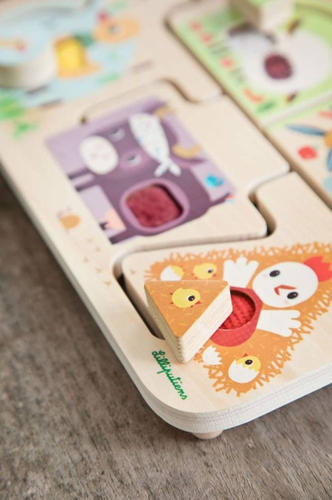 Drewniana tablica labirynt sensoryczny Farma 83339 Lilliputiens