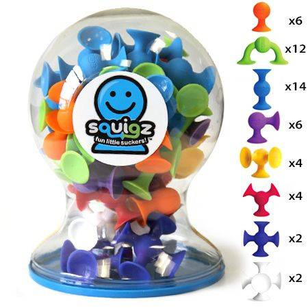 Zestaw Delux Klocki Squigz Przyssawki FA088-2 Fat Brain Toys, klocki dla dzieci