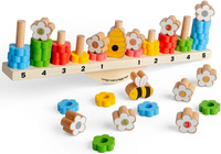 Drewniana gra zręcznościowa Balansująca pszczoła Bigjigs 36014 sortery dla dzieci