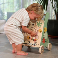 Drewniany Chodzik edukacyjny Tiny Love TL15051006768 Pchacz z interaktywnymi funkcjami 2w1 Boho Chic