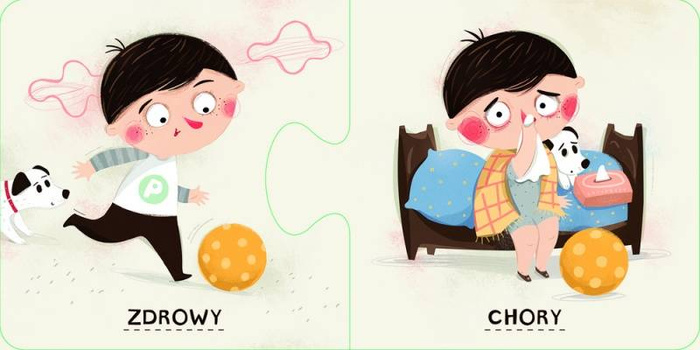 Pucio. Przeciwieństwa Nasza Księgarnia, puzzle dla dzieci