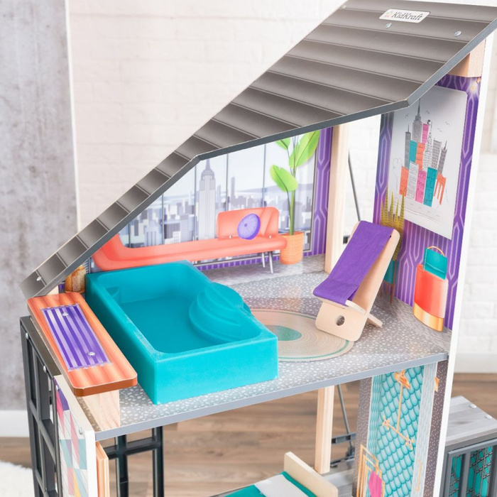Domek dla lalek Wieżowiec Bianka City Life KK65989- KidKraft, dla dziewczynek